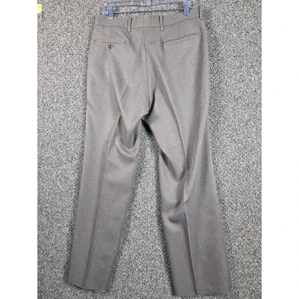 Levi's Action Slacks Mens 34x30‎ Brown Vintage Polyester Blend Casual Work Pants